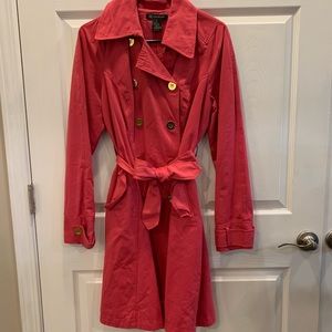Hot Pink Trench Coat
